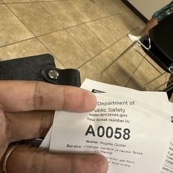Texas Department of Public Safety - Wait time about 30 mins from check in.