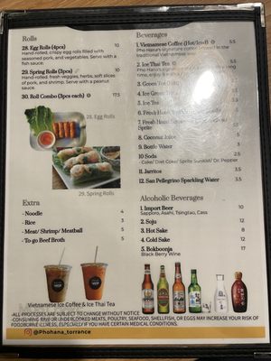 Menu photo 5 Pho Hana Restaurant Torrance, CA Menu photo 5 Pho Hana Restaurant Torrance, CA