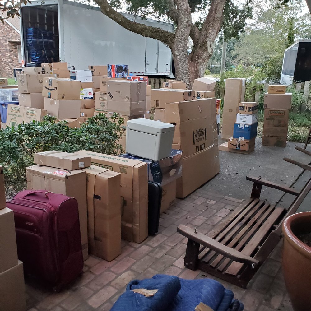 They tell you they need to move your items to the front yard.
