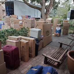 They tell you they need to move your items to the front yard.