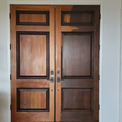 Door Refinishing - Welcome to The Finishing Touch, where we specialize in turning your doors into statement pieces! Our door refinishing services are the key to enhancing the beauty of your home. Whether it's your front door, interior doors, or any other door in need of a makeover, we're the experts to trust. Our skilled craftsmen meticulously restore, refinish, and protect your doors, breathing new life into them. With an array of finishes and customized options, we ensure that your doors perfectly match your home's style and personality. Make a lasting impression and elevate your home's curb appeal with our door refinishing solutions. Discover the art of rejuvenation, exclusively at The Finishing Touch. Your doors deserve nothing but the best! Door Refinishing - Welcome to The Finishing Touch, where we specialize in turning your doors into statement pieces! Our door refinishing services are the key to enhancing the beauty of your home. Whether it's your front door, interior doors, or any other door in need of a makeover, we're the experts to trust. Our skilled craftsmen meticulously restore, refinish, and protect your doors, breathing new life into them. With an array of finishes and customized options, we ensure that your doors perfectly match your home's style and personality. Make a lasting impression and elevate your home's curb appeal with our door refinishing solutions. Discover the art of rejuvenation, exclusively at The Finishing Touch. Your doors deserve nothing but the best!