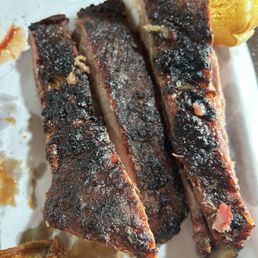 Ribs were very tender, i slathered bbq sauce on them. Yum. Ribs were very tender, i slathered bbq sauce on them. Yum.