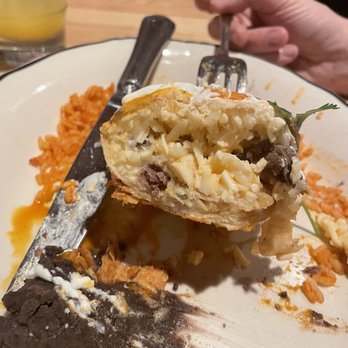 Sol Toro Restaurant - Chimichanga missing a bunch of meat filling - Mexican Near Me - Uncasville, Connecticut Sol Toro Restaurant - Chimichanga missing a bunch of meat filling - Mexican Near Me - Uncasville, Connecticut