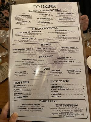 Menu photo 3 Lady Dahlia Tequila Bar Mount Prospect, IL
