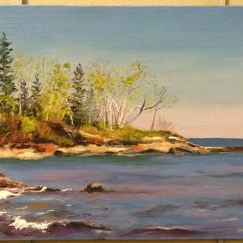 North Shore Serenity - "Lake Superior Landscape:Spring in Castle Danger," oil, detail, 12" h x 24" w. Not For Sale-Giclee Prints Available: $70 & $90 - Art Galleries Near Me - Two Harbors, Minnesota North Shore Serenity - "Lake Superior Landscape:Spring in Castle Danger," oil, detail, 12" h x 24" w. Not For Sale-Giclee Prints Available: $70 & $90 - Art Galleries Near Me - Two Harbors, Minnesota