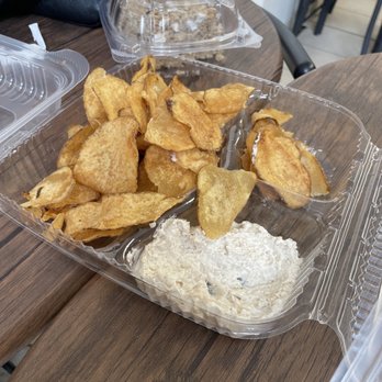 Fork and Bowl Bistro - Delicious homemade chips & dip and Oreo Rice Krispie treat! - Sandwiches Near Me - San Antonio, Texas