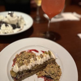 The Hamilton - Pistachio cake paired with a Spritzin' Aint E-Z cocktail - Seafood Near Me - Washington, DC, District of Columbia The Hamilton - Pistachio cake paired with a Spritzin' Aint E-Z cocktail - Seafood Near Me - Washington, DC, District of Columbia