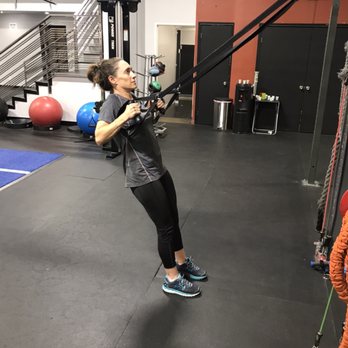 Jones Fitness - Client working on TRX rows, she has gotten stronger in her upper body and lower body since she started training with me - Trainers Near Me - Pasadena, California Jones Fitness - Client working on TRX rows, she has gotten stronger in her upper body and lower body since she started training with me - Trainers Near Me - Pasadena, California