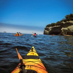 Pictured Rocks Adventure - kayaking with a group of 12 people