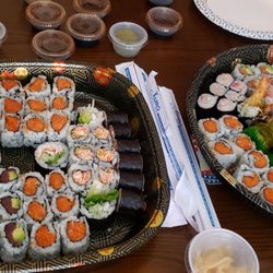 "Party Tray B" (left) & "Party Tray A" (right), delicious!!