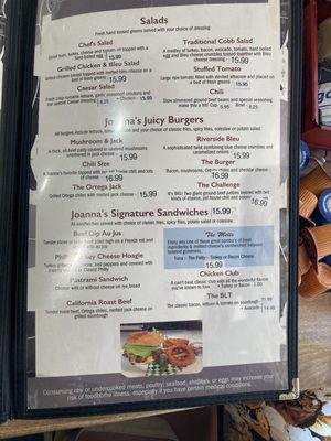 Menu photo 1 Joanna's Cafe Riverside, CA Menu photo 1 Joanna's Cafe Riverside, CA
