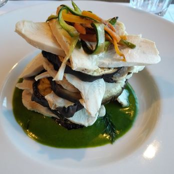 Scibui - Turkey and eggplant mille-feuille - Italian Near Me - Saronno, Virginia Scibui - Turkey and eggplant mille-feuille - Italian Near Me - Saronno, Virginia
