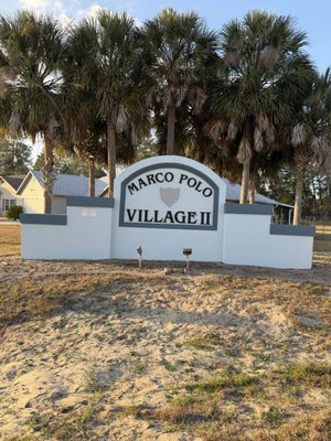 MARCO POLO COMMUNITY SIGN OF OCALA - The Marco Polo community needed a sign transformation and we got the job done! Changing the colors and doing an update makes the sign stand out now and looks more clean and professional.