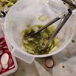 Juanito’s Tacos - Pickled cucumber - spicy