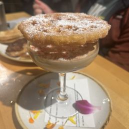 Peppermint & espresso panna cotta