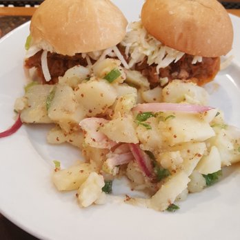 Galley Kitchen & Bar - Lunch - Pork Sliders with House Potato Salad - Tapas/Small Plates Near Me - Scituate, Massachusetts