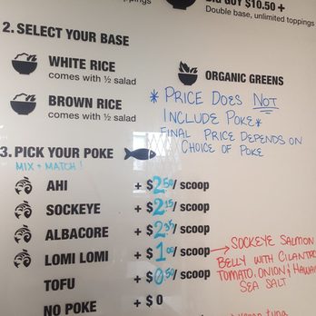 The Poke Guy - Menu - Hawaiian Near Me - Vancouver, British Columbia