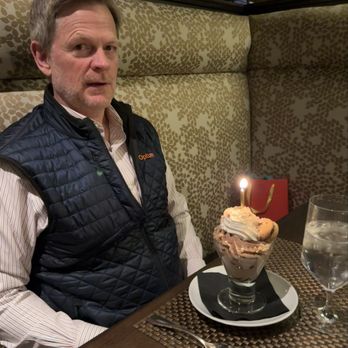 Hideaway Steakhouse - Complimentary birthday dessert (chocolate mousse) - Steakhouses Near Me - Westminster, Colorado Hideaway Steakhouse - Complimentary birthday dessert (chocolate mousse) - Steakhouses Near Me - Westminster, Colorado