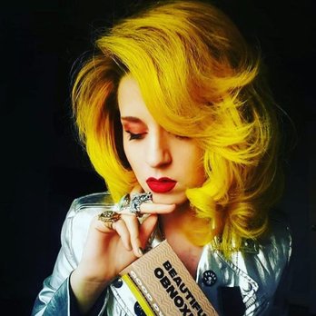 Roxanne - Fashionable yellow with Shadow roots - Hair Stylists Near Me - Sierra Madre, California