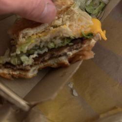 McDonald's - Worst burnt Big Mac ever