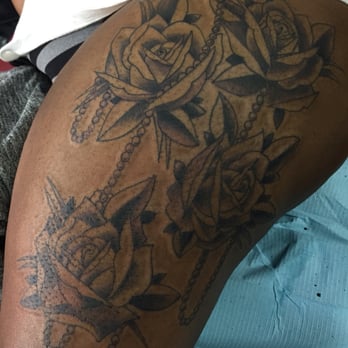 Monsters Ink - Roses and Pearls by Nick - Tattoo Near Me - Albany, California Monsters Ink - Roses and Pearls by Nick - Tattoo Near Me - Albany, California