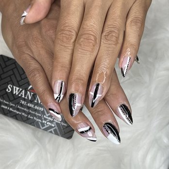 Swan Nails - Hard gel fill $25 gel polish $20 design $25 the menu says design is $5 but that is misleading I was charged $5/2nails - Nail Salons Near Me - Las Vegas, Nevada Swan Nails - Hard gel fill $25 gel polish $20 design $25 the menu says design is $5 but that is misleading I was charged $5/2nails - Nail Salons Near Me - Las Vegas, Nevada