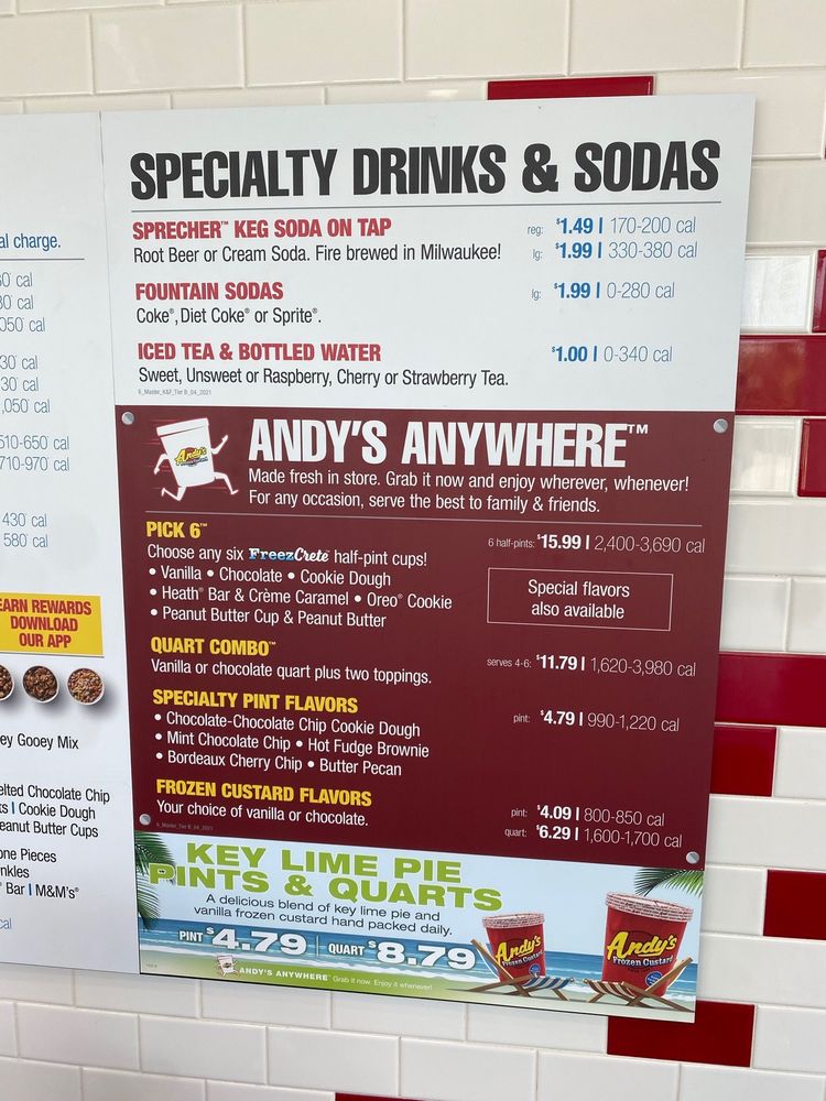 ANDY’S FROZEN CUSTARD Updated July 2024 71 Photos & 94 Reviews