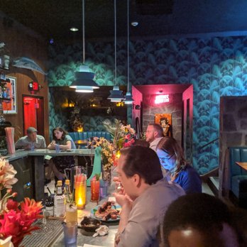 The SOS Tiki Bar - Bar area. - Caribbean Near Me - Decatur, Georgia