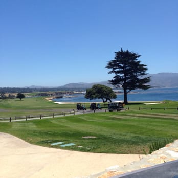 The Bench - View from my beautiful fire pit table. Fore!!! - New American Near Me - Pebble Beach, California The Bench - View from my beautiful fire pit table. Fore!!! - New American Near Me - Pebble Beach, California