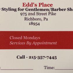 Edd's Place - Edd's Place contact details