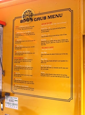 Menu photo 6 Big D's Grub Truck New York, NY