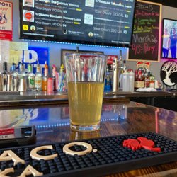 Richmond Beer House - At the bar and tap menu.