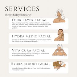 Signature facials