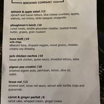 Sugar Run Brewing - Weekly Specials Menu - August 2023 - Brewpubs Near Me - Duncansville, Pennsylvania