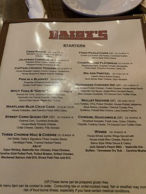 Menu photo 1 Daisy's Nashville Lounge Miller Place, NY Menu photo 1 Daisy's Nashville Lounge Miller Place, NY