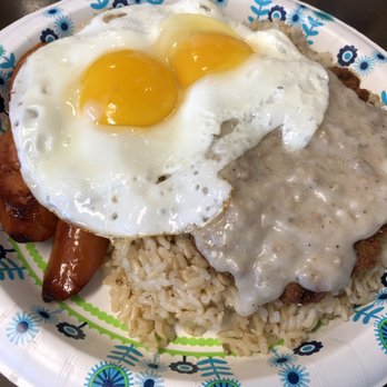 Joe's Grill Express - Country breakfast - sunny side; brown rice - American Near Me - Honolulu, Hawaii Joe's Grill Express - Country breakfast - sunny side; brown rice - American Near Me - Honolulu, Hawaii