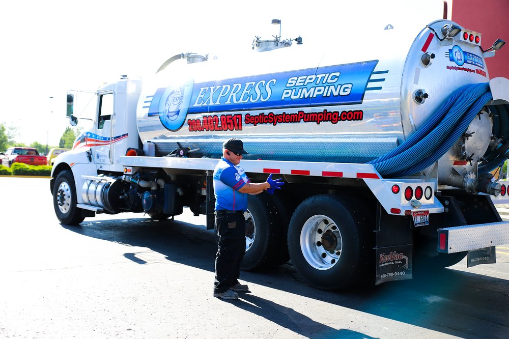 Slide of Express Septic & Drain Cleaning