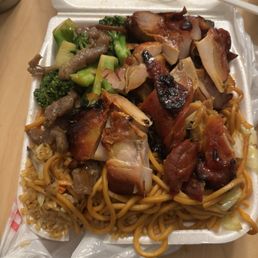 Broc beef and BBQ chix
