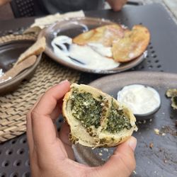 Pierogarnia Stary Młyn - Baked pierogi with spinach