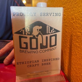 Abyssinia Restaurant - a sign for a craft beer - Ethiopian Near Me - Santa Rosa, California