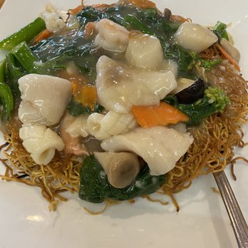 Ocean Palace - Crispy noodles with seafood - Dim Sum Near Me - Houston, Texas Ocean Palace - Crispy noodles with seafood - Dim Sum Near Me - Houston, Texas