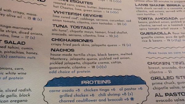 Menu photo 7 Poquitos Seattle, WA