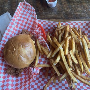 Lucy's - Spicy Signature Fried Chicken Sandwich - American Near Me - Chicago, Illinois Lucy's - Spicy Signature Fried Chicken Sandwich - American Near Me - Chicago, Illinois