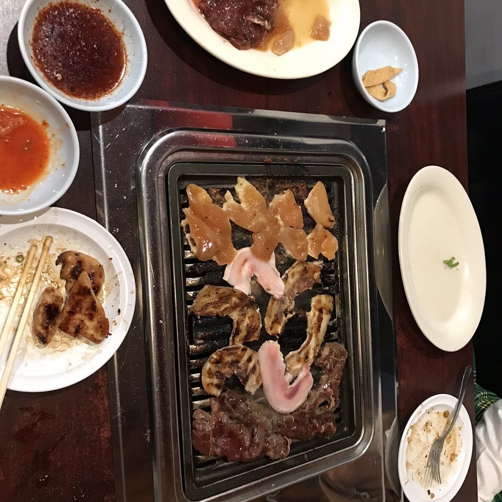 BBQ Combo beef, chicken and pork belly.
