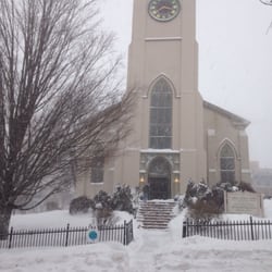 Christ Church United, UCC, in Lowell - Church in winter