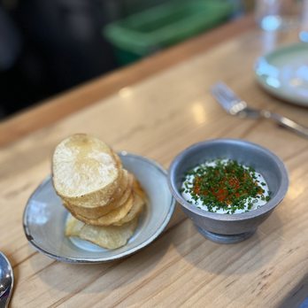 Mägo - Solid onion dip w/ cod roe. Nice touch with the roe's extra flavor/textures. house potato chips. 7.5/10 - Colombian Near Me - Oakland, California Mägo - Solid onion dip w/ cod roe. Nice touch with the roe's extra flavor/textures. house potato chips. 7.5/10 - Colombian Near Me - Oakland, California