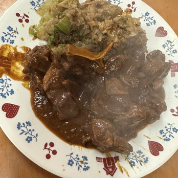 Motherland Kitchen - Goat Stew with Stewed Cabbage - African Near Me - Frederick, Maryland