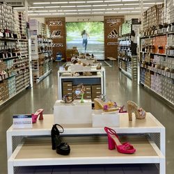 Shoe Station - Cool TV screen.