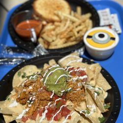 Minion Cafe - Meatball Grilled Cheese, Loaded Nachos, Banana Hazelnut Pudding IG: @ammysalamii