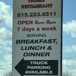 Four Star Family Restaurant Sign